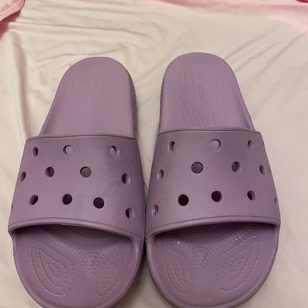 CROCS Lavender Comfort Slides